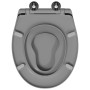 Asiento de Inodoro de Liberación Rápida Gris