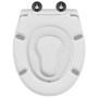 Asiento de Inodoro de Liberación Rápida Blanco