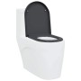 Asiento de Inodoro de Liberación Rápida Antracita