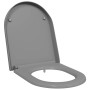 Asiento de Inodoro de Liberación Rápida Gris 46.2 x 36 x 4.3 cm