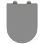 Asiento de Inodoro de Liberación Rápida Gris 46.2 x 36 x 4.3 cm