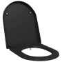 Asiento de Inodoro de Liberación Rápida Negro