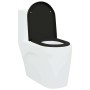 Asiento de Inodoro de Liberación Rápida Negro