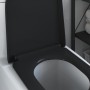 Asiento de Inodoro de Liberación Rápida Negro
