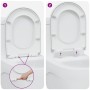Asiento de Inodoro de Liberación Rápida Blanco