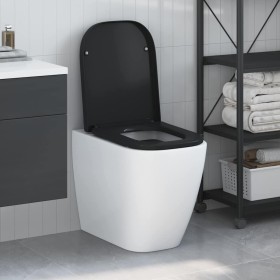Asiento de Inodoro de Liberación Rápida Negro