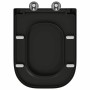 Asiento de Inodoro de Liberación Rápida Negro