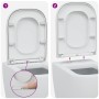 Asiento de Inodoro de Liberación Rápida Blanco