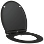 Asiento de Inodoro de Liberación Rápida Negro