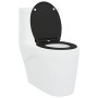 Asiento de Inodoro de Liberación Rápida Negro