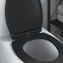 Asiento de Inodoro de Liberación Rápida Negro