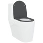 Asiento de Inodoro de Liberación Rápida Antracita