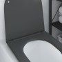 Asiento de Inodoro de Liberación Rápida Antracita