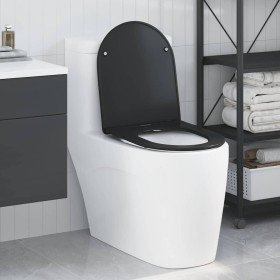 Asiento de Inodoro de Liberación Rápida Negro