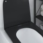 Asiento de Inodoro de Liberación Rápida Negro