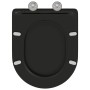Asiento de Inodoro de Liberación Rápida Negro