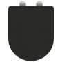 Asiento de Inodoro de Liberación Rápida Negro