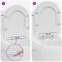 Asiento de Inodoro de Liberación Rápida Blanco