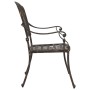 Silla de Jardín 2 pcs Bronce 55 x 56.5 x 91cm Aluminio