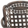 Silla de Jardín 2 pcs Bronce 55 x 56.5 x 91cm Aluminio