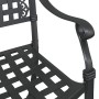 Silla de Jardín 2 pcs Negro 55 x 56.5 x 91cm Aluminio