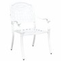 Silla de Jardín 2 pcs Blanco 55 x 56.5 x 91cm Aluminio