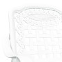 Silla de Jardín 2 pcs Blanco 55 x 56.5 x 91cm Aluminio