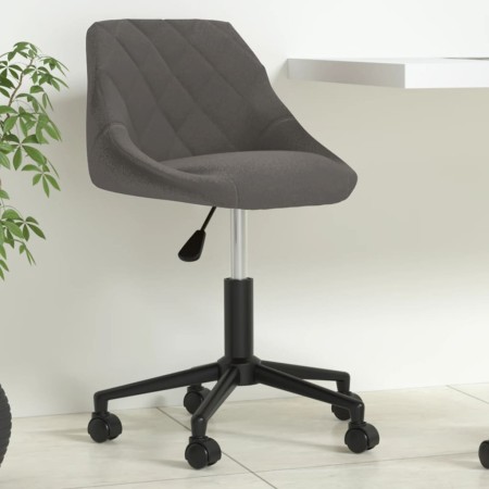 Drehbarer Bürostuhl aus dunkelgrauem Samt von vidaXL, Bürostühle - Ref: Foro24-335485, Preis: 96,38 €, Rabatt: %