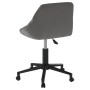 Drehbarer Bürostuhl aus dunkelgrauem Samt von vidaXL, Bürostühle - Ref: Foro24-335485, Preis: 96,38 €, Rabatt: %