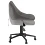 Silla de oficina giratoria de terciopelo gris oscuro de vidaXL, Sillas de oficina - Ref: Foro24-335485, Precio: 94,49 €, Desc...