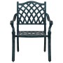 Silla de Jardín 2 pcs Verde 55 x 56.5 x 91cm Aluminio