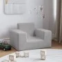 Hellgraues Kindersofa aus weichem Plüsch von vidaXL, Baby- und Kleinkindmöbel - Ref: Foro24-341810, Preis: 32,08 €, Rabatt: %
