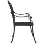 Silla de Jardín 2 pcs Negro 55 x 56.5 x 91cm Aluminio