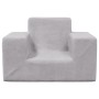 Hellgraues Kindersofa aus weichem Plüsch von vidaXL, Baby- und Kleinkindmöbel - Ref: Foro24-341810, Preis: 32,60 €, Rabatt: %