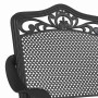 Silla de Jardín 2 pcs Negro 55 x 56.5 x 91cm Aluminio