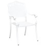 Silla de Jardín 2 pcs Blanco 55 x 56.5 x 91cm Aluminio en Sillas de jardín | Comprar online en Foro24