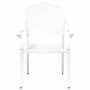 Silla de Jardín 2 pcs Blanco 55 x 56.5 x 91cm Aluminio en Sillas de jardín | Comprar online en Foro24