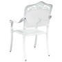 Silla de Jardín 2 pcs Blanco 55 x 56.5 x 91cm Aluminio en Sillas de jardín | Comprar online en Foro24