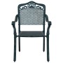 Silla de Jardín 2 pcs Verde 55 x 56.5 x 91cm Aluminio