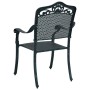 Silla de Jardín 2 pcs Verde 55 x 56.5 x 91cm Aluminio