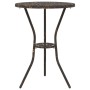 Juego Bistro de Jardín 3 pcs Bronce Aluminio