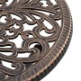 Juego Bistro de Jardín 3 pcs Bronce Aluminio