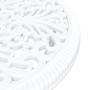 Juego Bistro de Jardín 3 pcs Blanco Aluminio