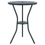 Juego Bistro de Jardín 3 pcs Verde Aluminio