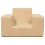 Sofá para niños felpa suave color crema de vidaXL, Mobiliario para bebés y niños pequeños - Ref: Foro24-341812, Precio: 29,90...