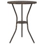Juego Bistro de Jardín 3 pcs Bronce Aluminio