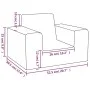 Cremefarbenes, weiches Plüsch-Kindersofa von vidaXL, Baby- und Kleinkindmöbel - Ref: Foro24-341812, Preis: 29,90 €, Rabatt: %