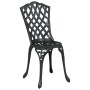 Juego Bistro de Jardín 3 pcs Negro Aluminio