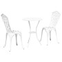 Juego Bistro de Jardín 3 pcs Aluminio