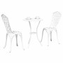 Juego Bistro de Jardín 3 pcs Aluminio